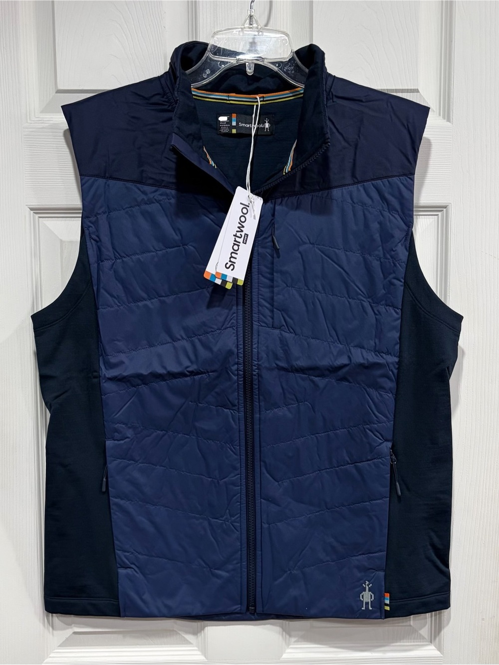 SmartWool Men's Large Smartloft Vest Merino Wool Blend Blue Insulated NWT